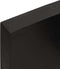 vidaXL - Wastafelblad - 100x40x(2-6) - cm - behandeld - massief - hout - donkerbruin