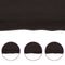 vidaXL - Wastafelblad - 100x40x(2-6) - cm - behandeld - massief - hout - donkerbruin