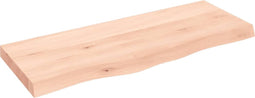 vidaXL - Wastafelblad - 100x40x6 - cm - onbehandeld - massief - hout