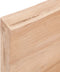 vidaXL - Wastafelblad - 100x50x(2-6) - cm - behandeld - massief - hout - lichtbruin