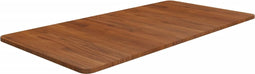 vidaXL - Wastafelblad - 100x50x1,5cm - behandeld - massief - hout - donkerbruin