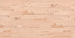 vidaXL - Wastafelblad - 100x50x2,5 - cm - massief - beukenhout