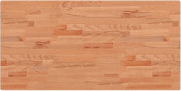 vidaXL - Wastafelblad - 100x50x2,5 - cm - massief - beukenhout