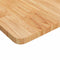 vidaXL - Wastafelblad - 100x50x2,5cm - behandeld - massief - hout - lichtbruin