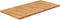 vidaXL - Wastafelblad - 100x50x2,5cm - behandeld - massief - hout - lichtbruin