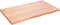 vidaXL - Wastafelblad - 100x60x(2-4) - cm - behandeld - massief - hout - lichtbruin