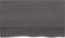 vidaXL - Wastafelblad - 100x60x(2-6) - cm - behandeld - massief - hout - donkerbruin