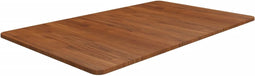 vidaXL - Wastafelblad - 100x60x1,5cm - behandeld - massief - hout - donkerbruin