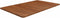 vidaXL - Wastafelblad - 100x60x1,5cm - behandeld - massief - hout - donkerbruin