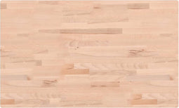vidaXL - Wastafelblad - 100x60x2,5 - cm - massief - beukenhout