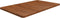 vidaXL - Wastafelblad - 100x60x2,5cm - behandeld - massief - hout - donkerbruin