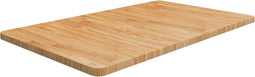 vidaXL - Wastafelblad - 100x60x2,5cm - behandeld - massief - hout - lichtbruin