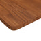 vidaXL - Wastafelblad - 100x60x2,5cm - behandeld - massief - hout - donkerbruin