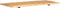 vidaXL Wastafelblad 118x55x2.5 cm massief acaciahout