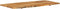 vidaXL Wastafelblad 118x55x2.5 cm massief acaciahout