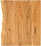 vidaXL Wastafelblad 118x55x2.5 cm massief acaciahout