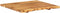 vidaXL Wastafelblad 118x55x2.5 cm massief acaciahout