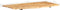 vidaXL Wastafelblad 118x55x2.5 cm massief acaciahout