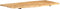 vidaXL Wastafelblad 118x55x2.5 cm massief acaciahout