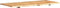 vidaXL Wastafelblad 118x55x2.5 cm massief acaciahout
