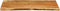 vidaXL Wastafelblad 118x55x3.8 cm massief acaciahout