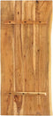 vidaXL Wastafelblad 118x55x3.8 cm massief acaciahout