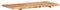 vidaXL Wastafelblad 118x55x3.8 cm massief acaciahout
