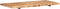 vidaXL Wastafelblad 118x55x3.8 cm massief acaciahout