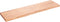 vidaXL - Wastafelblad - 120x30x(2-4) - cm - behandeld - massief - hout - lichtbruin
