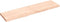 vidaXL - Wastafelblad - 120x30x4 - cm - onbehandeld - massief - hout