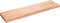 vidaXL - Wastafelblad - 120x30x6 - behandeld - massief - hout - lichtbruin