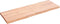 vidaXL - Wastafelblad - 120x40x(2-4) - cm - behandeld - massief - hout - lichtbruin