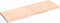 vidaXL - Wastafelblad - 120x40x(2-4) - cm - onbehandeld - massief - hout