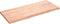 vidaXL - Wastafelblad - 120x50x(2-4) - cm - behandeld - massief - hout - lichtbruin