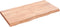 vidaXL - Wastafelblad - 120x60x(2-6) - cm - behandeld - massief - hout - lichtbruin