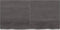 vidaXL - Wastafelblad - 120x60x(2-6) - cm - behandeld - massief - hout - donkerbruin