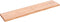 vidaXL - Wastafelblad - 140x30x(2-4) - cm - behandeld - massief - hout - lichtbruin