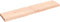 vidaXL - Wastafelblad - 140x30x(2-6) - cm - onbehandeld - massief - hout