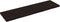 vidaXL - Wastafelblad - 140x40x(2-4) - cm - behandeld - massief - hout - donkerbruin