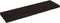 vidaXL - Wastafelblad - 140x40x(2-6) - cm - behandeld - massief - hout - donkerbruin