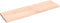 vidaXL - Wastafelblad - 140x40x4 - cm - onbehandeld - massief - hout