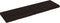 vidaXL - Wastafelblad - 140x50x(2-4) - cm - behandeld - massief - hout - donkerbruin