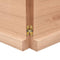 vidaXL - Wastafelblad - 140x50x(2-4) - cm - behandeld - massief - hout - lichtbruin