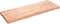 vidaXL - Wastafelblad - 140x50x(2-6) - cm - behandeld - massief - hout - lichtbruin