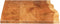 vidaXL Wastafelblad 140x55x2.5 cm massief acaciahout