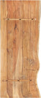 vidaXL Wastafelblad 140x55x3.8 cm massief acaciahout