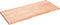 vidaXL - Wastafelblad - 140x60x(2-4) - cm - behandeld - massief - hout - lichtbruin