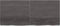 vidaXL - Wastafelblad - 140x60x(2-4) - cm - behandeld - massief - hout - donkerbruin