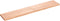 vidaXL - Wastafelblad - 160x30x(2-4) - cm - behandeld - massief - hout - lichtbruin