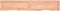 vidaXL - Wastafelblad - 160x30x(2-4) - cm - behandeld - massief - hout - lichtbruin